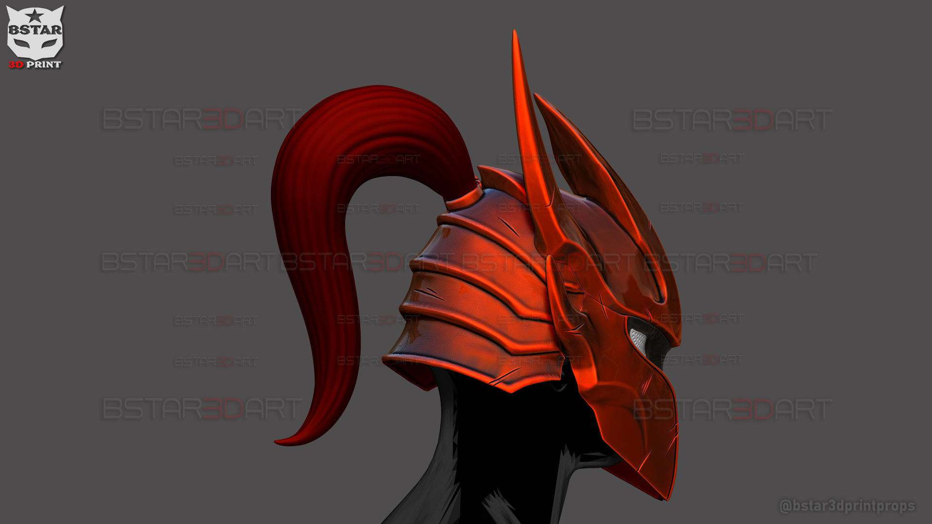 Igris Helmet With Hair- Solo Leveling Cosplay 3D print model_18
