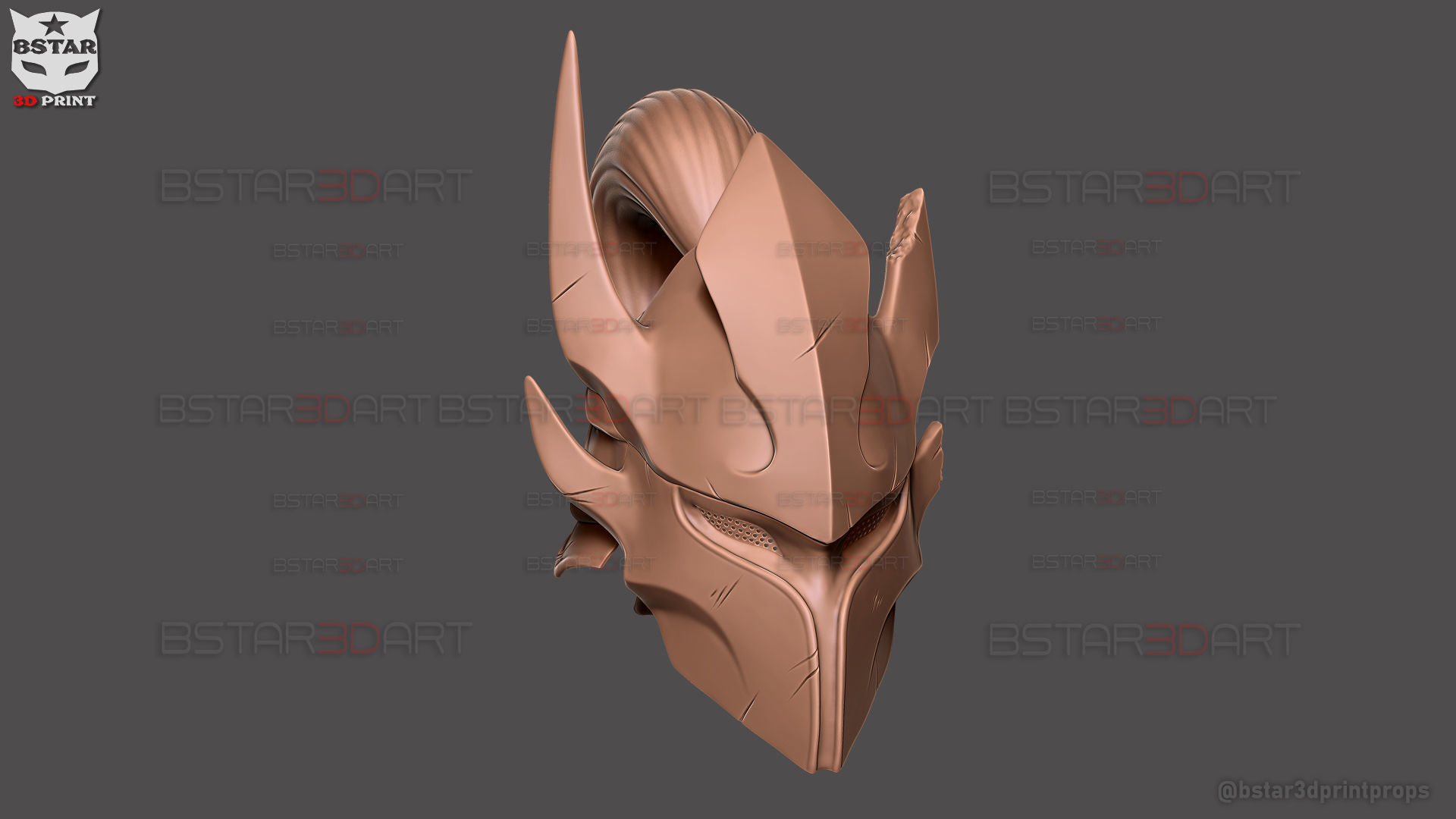 Igris Helmet With Hair- Solo Leveling Cosplay 3D print model_32
