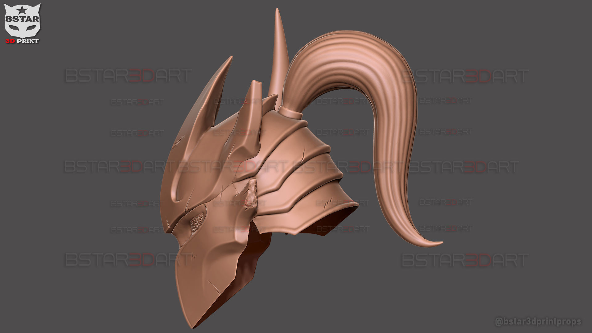 Igris Helmet With Hair- Solo Leveling Cosplay 3D print model_30