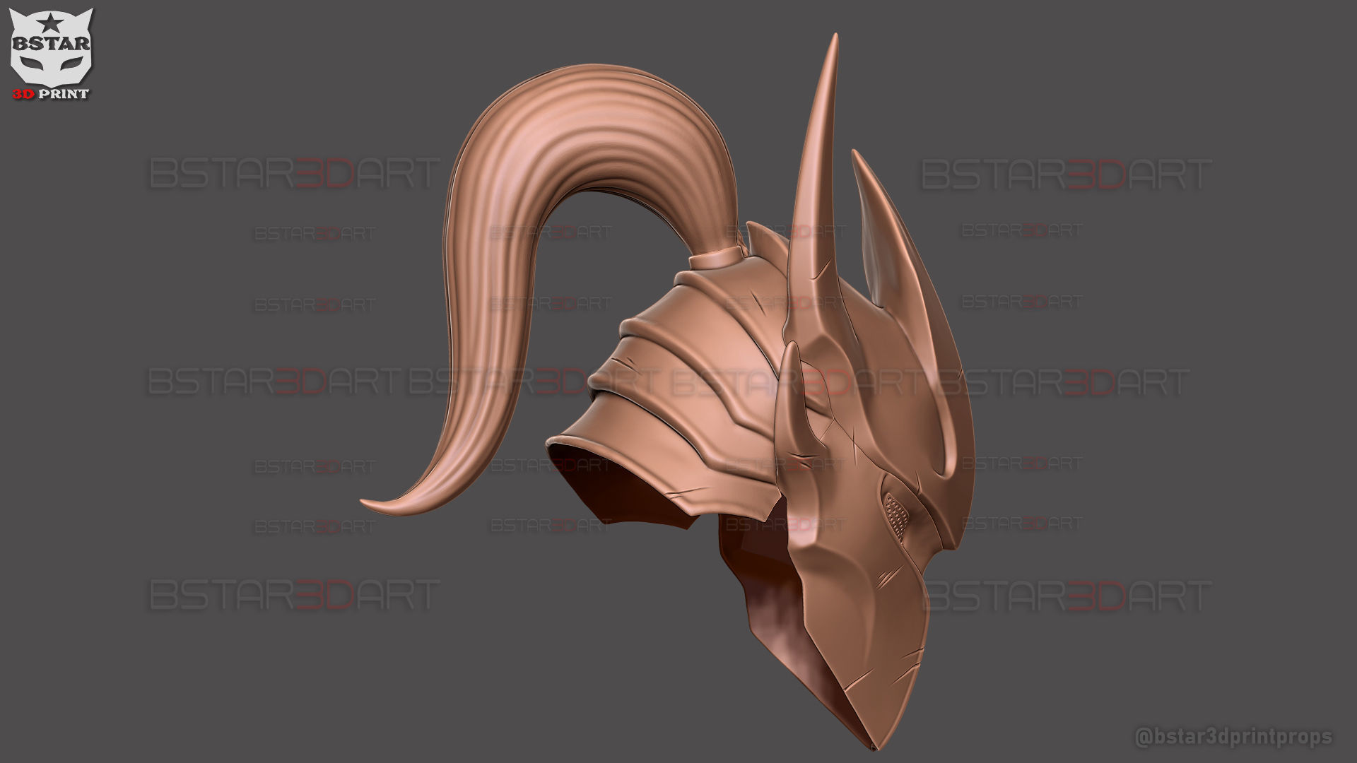 Igris Helmet With Hair- Solo Leveling Cosplay 3D print model_31