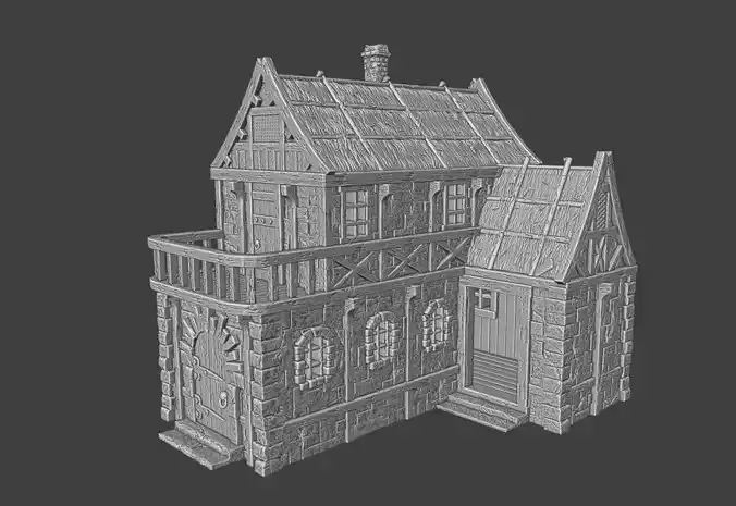 A house with a balcony