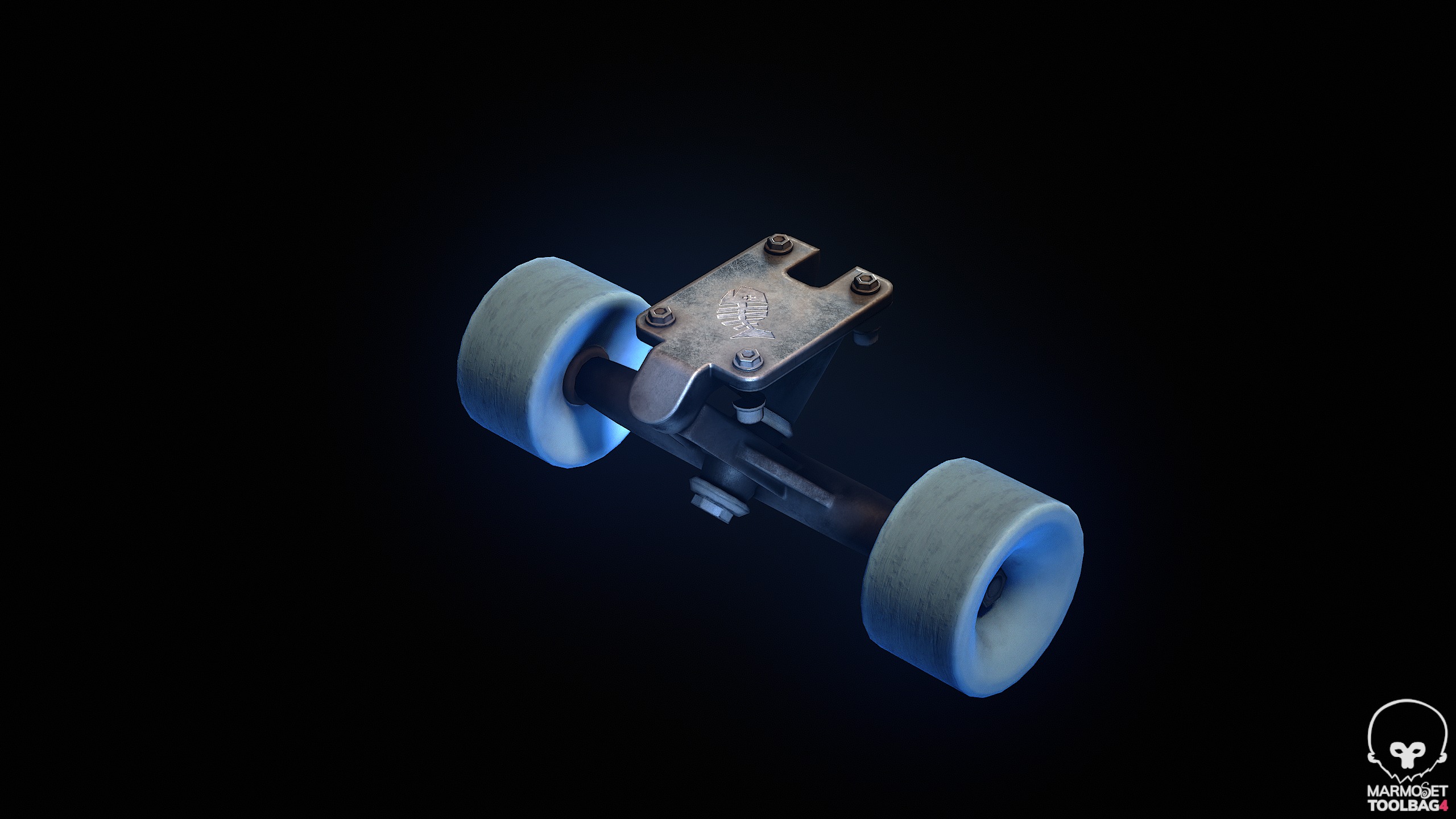 Longboard 3D Model Low-poly 3D model_2