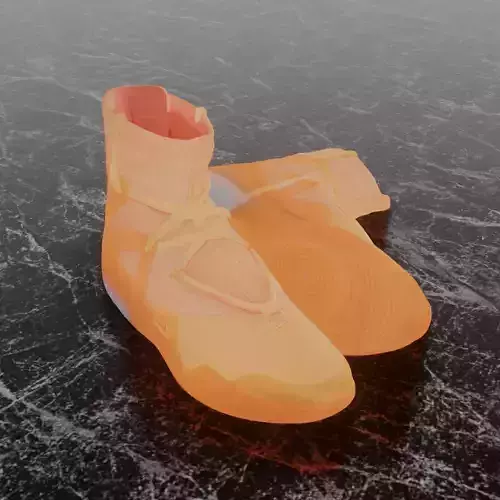 NIKE AIR FEAR OF GOD ORANGE PULSE FOG 3D SHOES