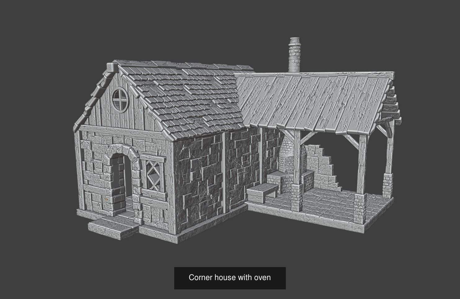 Medieval farmhouses 3D Model Collection_5