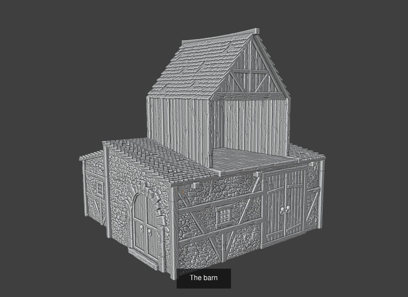 Medieval farmhouses 3D Model Collection_3
