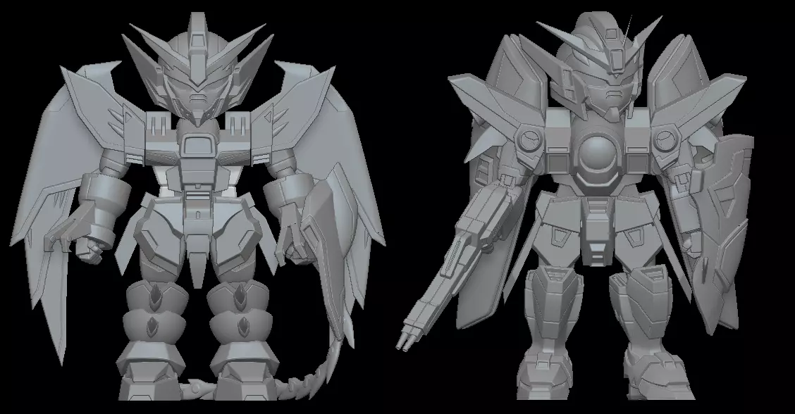 Epyon Gundam Statue 3D print model_0