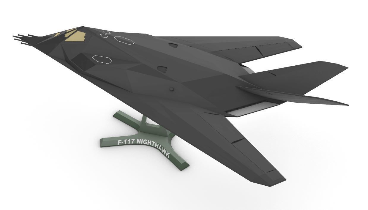 F-117 Nighthawk 3D print model_4