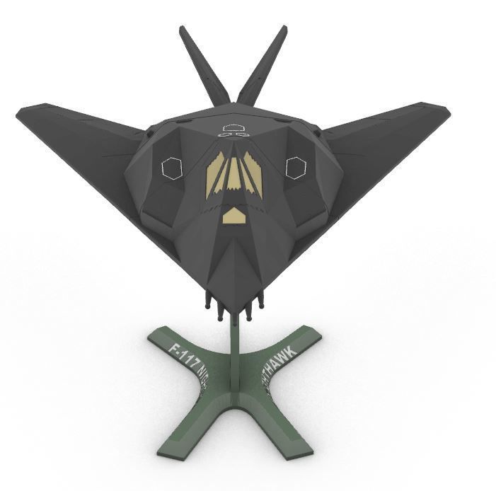 F-117 Nighthawk 3D print model_7
