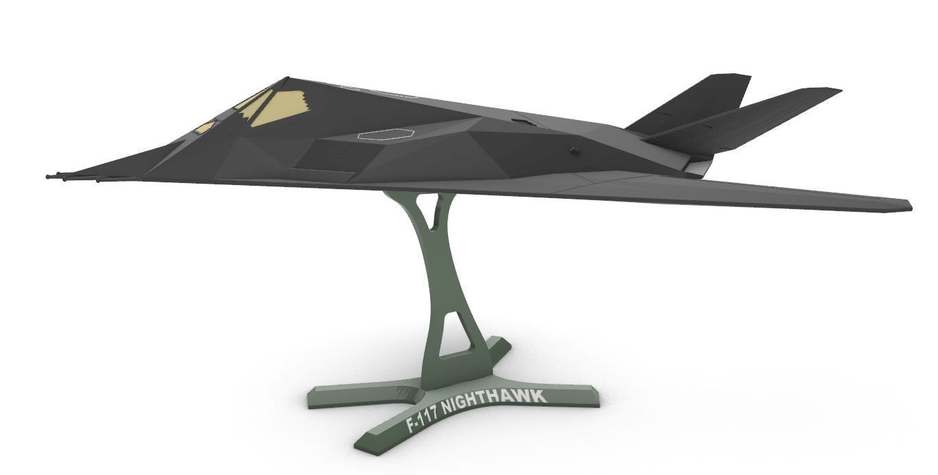 F-117 Nighthawk 3D print model_3