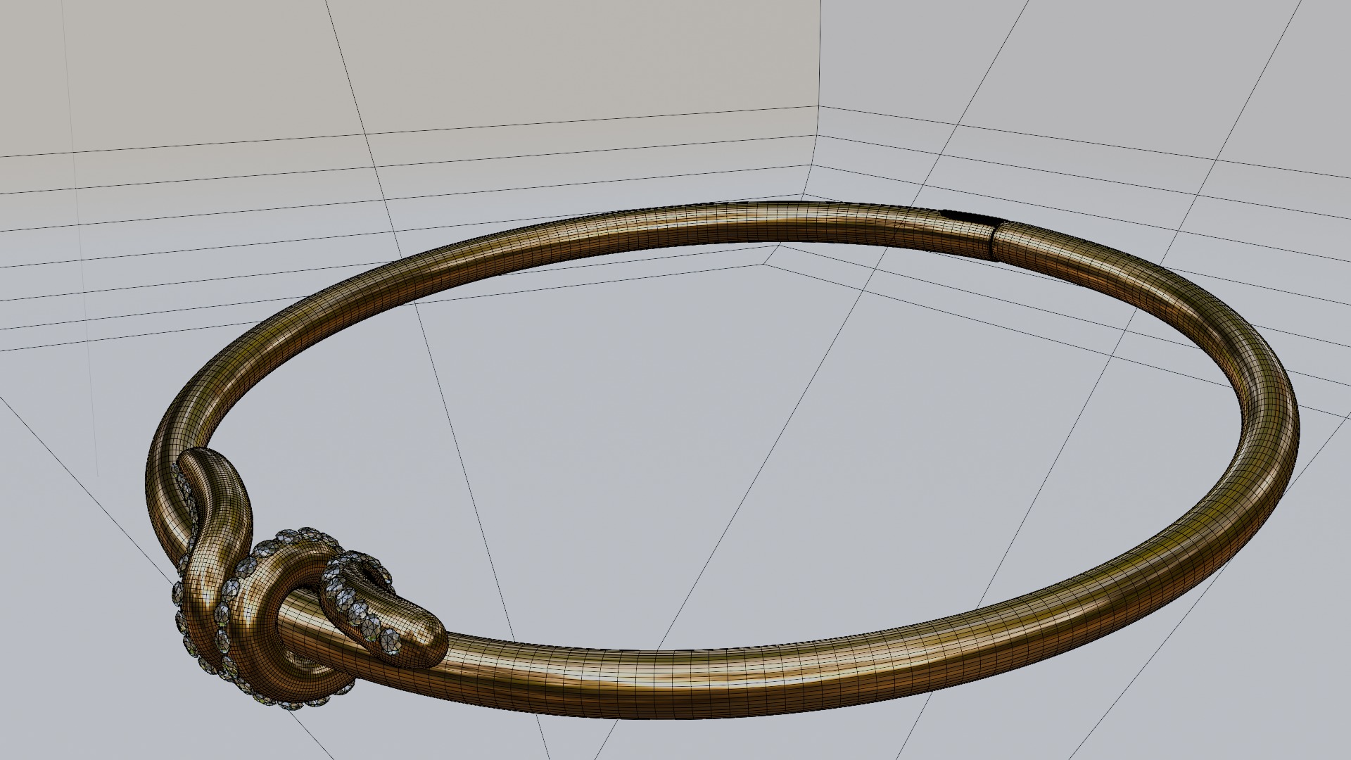 Premium 3D Bracelet Realistic Design 3D model_7