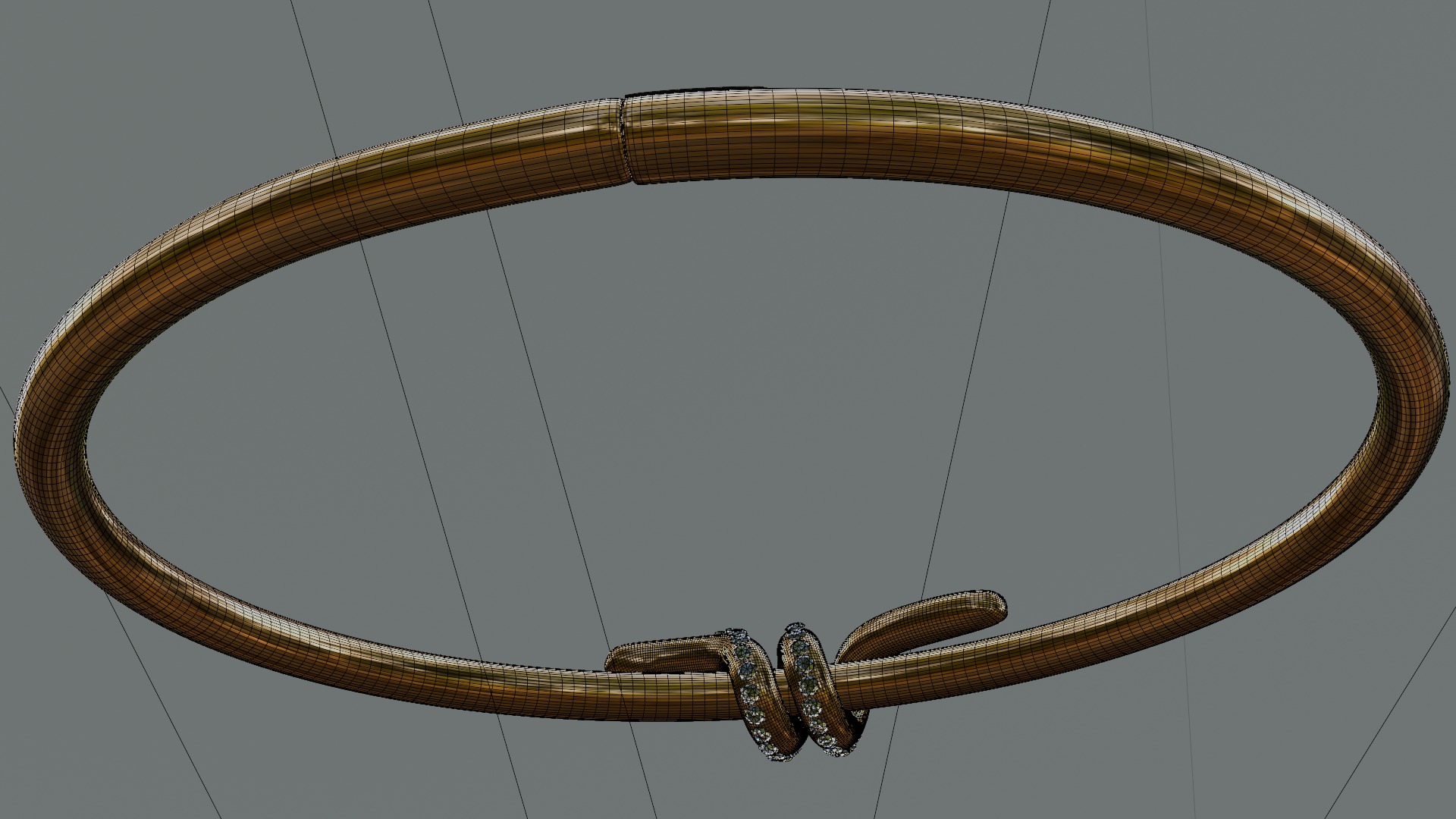 Premium 3D Bracelet Realistic Design 3D model_6