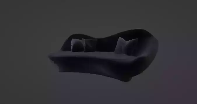 Modern Designer Sofa with Unique Curved Design