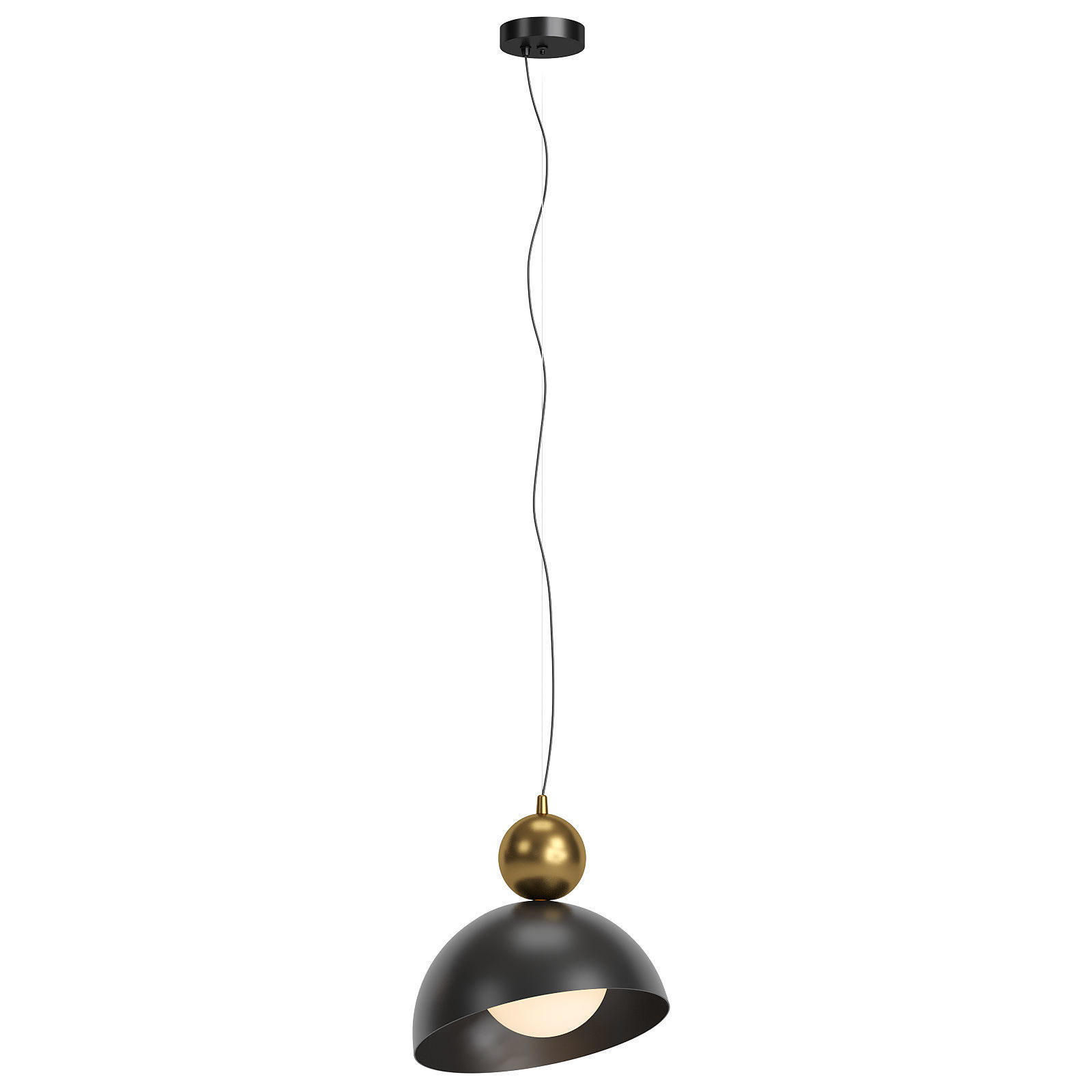 Pendant Light Bowl 3D model_1