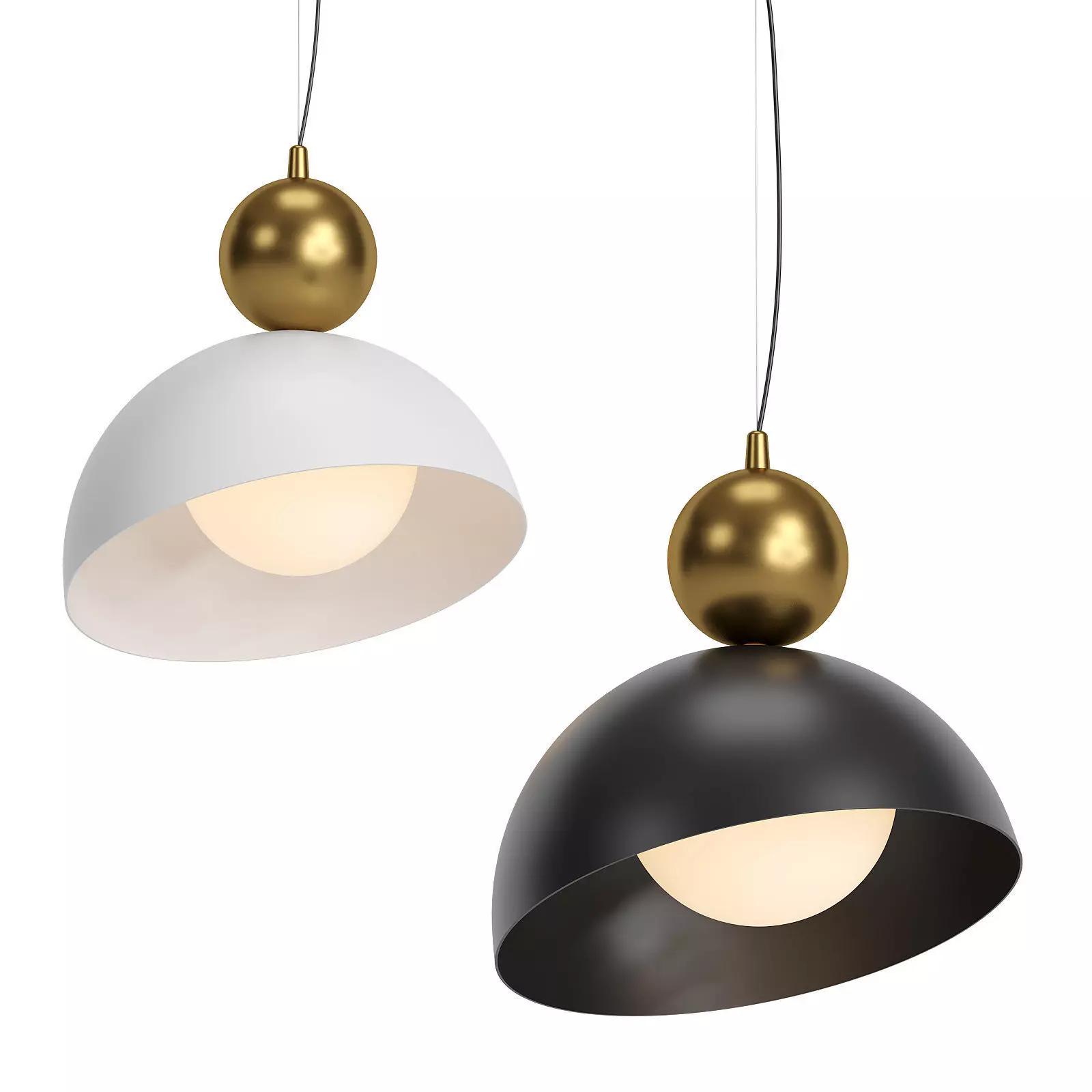 Pendant Light Bowl 3D model_0