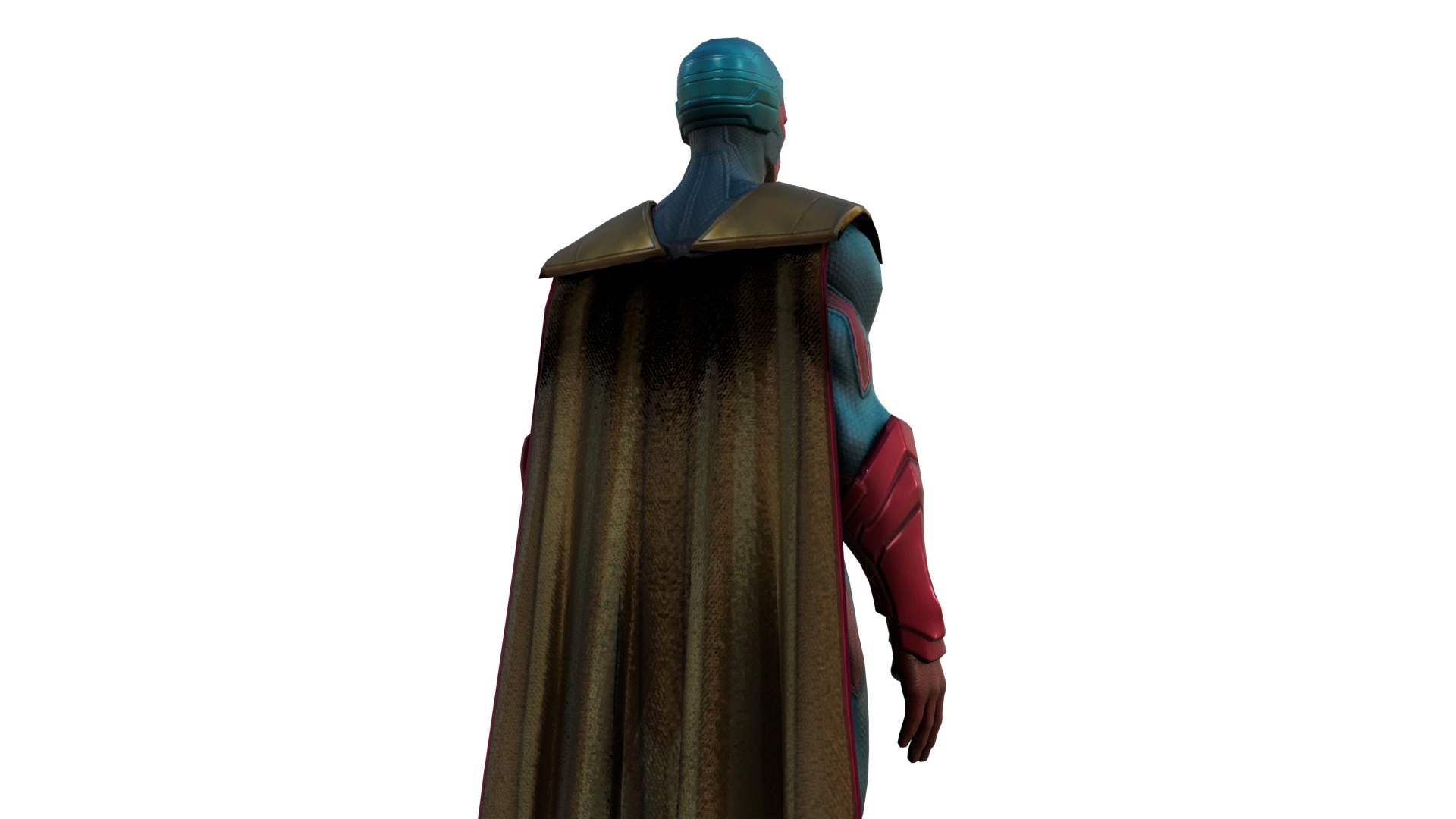 Vision Hero 3D Model High Quality Rigged and Textured Low-poly 3D model_3