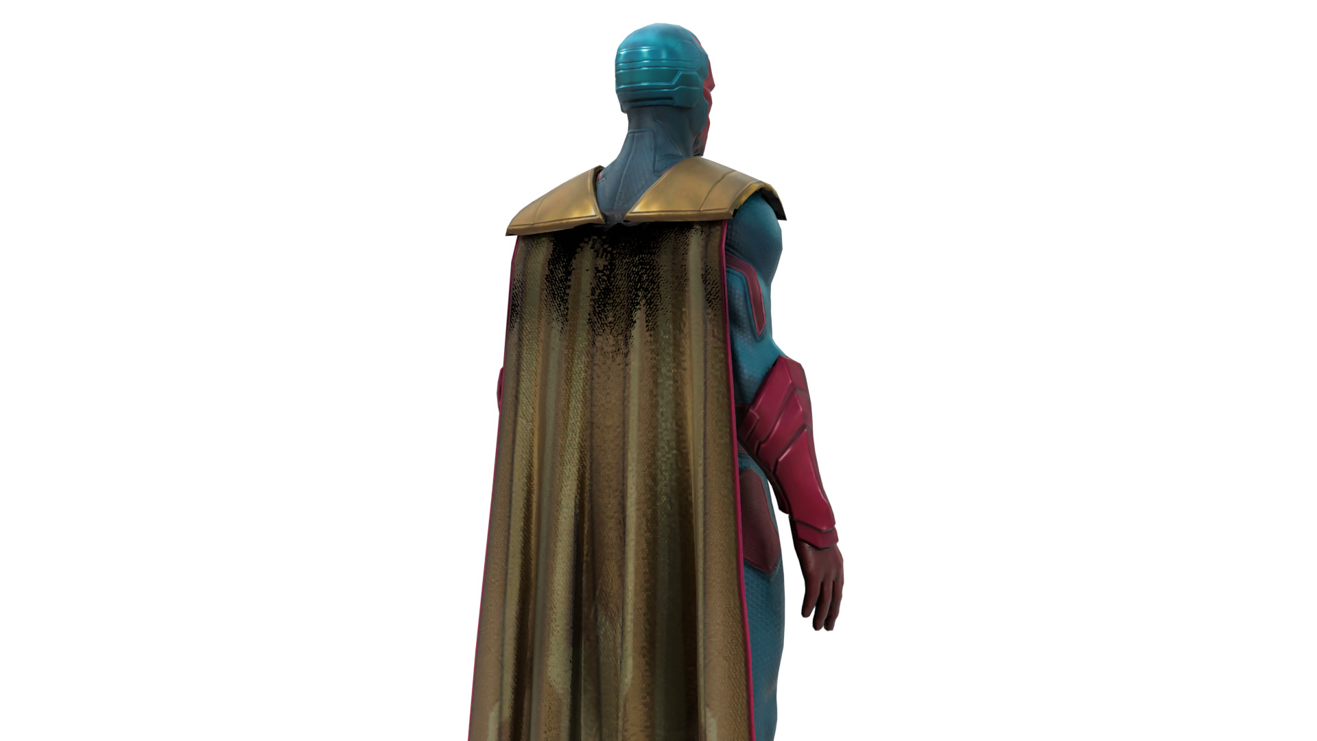 Vision Hero 3D Model High Quality Rigged and Textured Low-poly 3D model_13