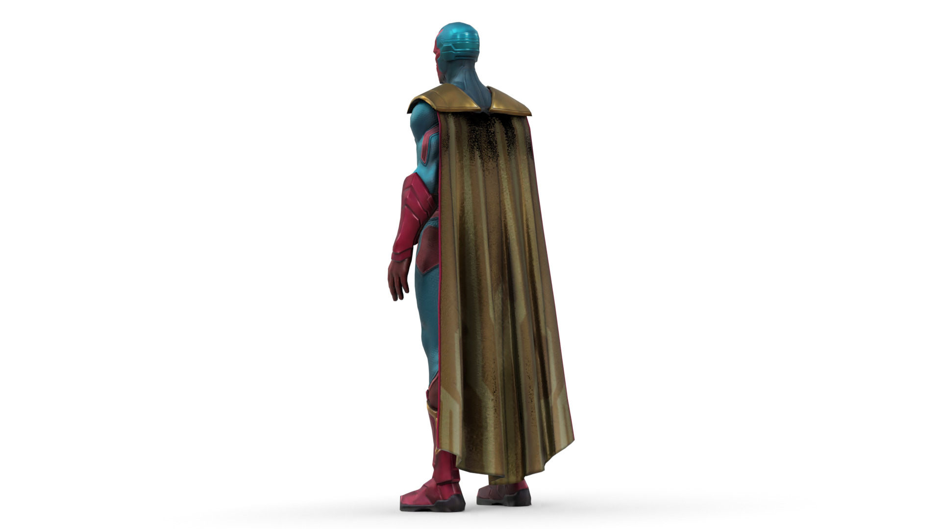 Vision Hero 3D Model High Quality Rigged and Textured Low-poly 3D model_10