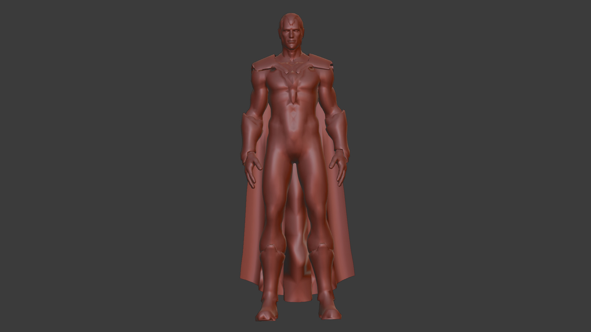 Vision Hero 3D Model High Quality Rigged and Textured Low-poly 3D model_25