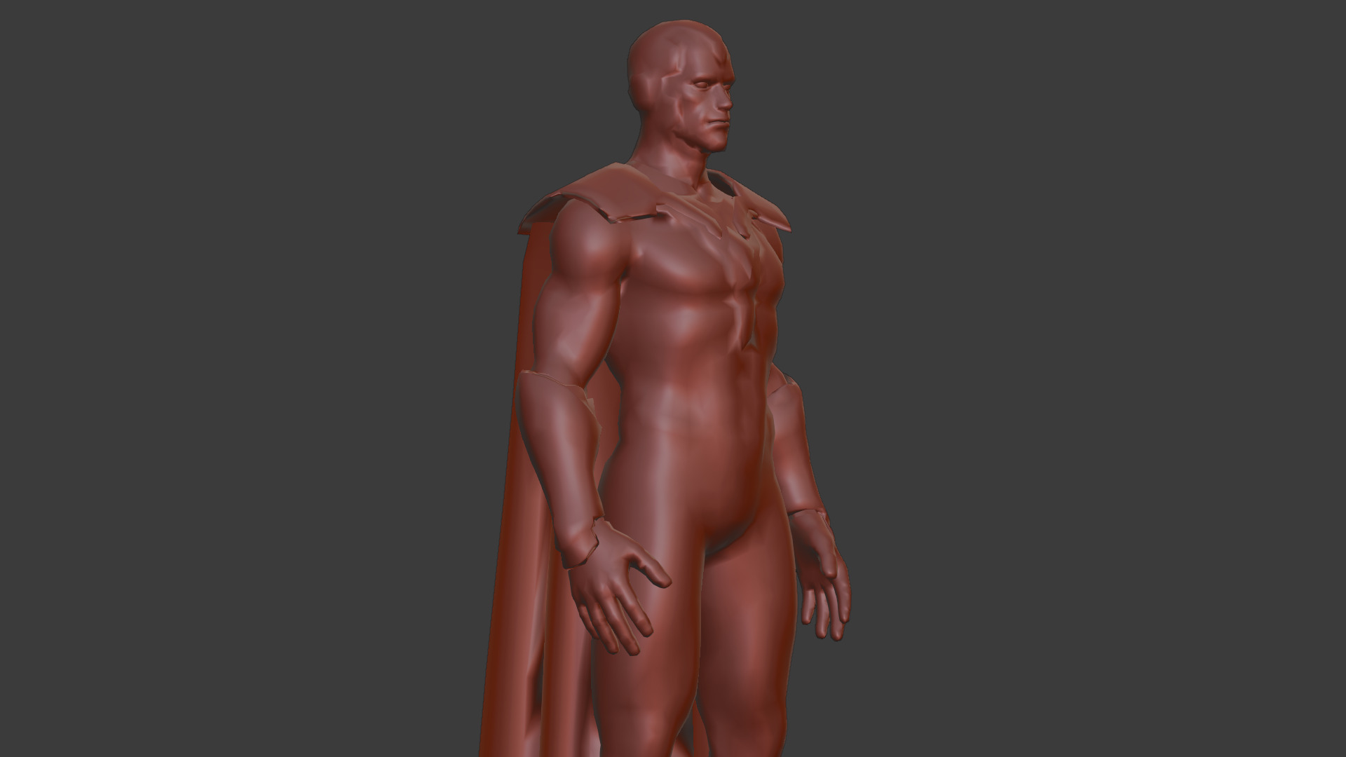 Vision Hero 3D Model High Quality Rigged and Textured Low-poly 3D model_26
