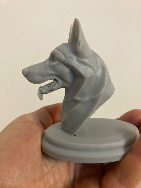 Stylized German Shepherd Dog Head for 3D Print 3D print model_15