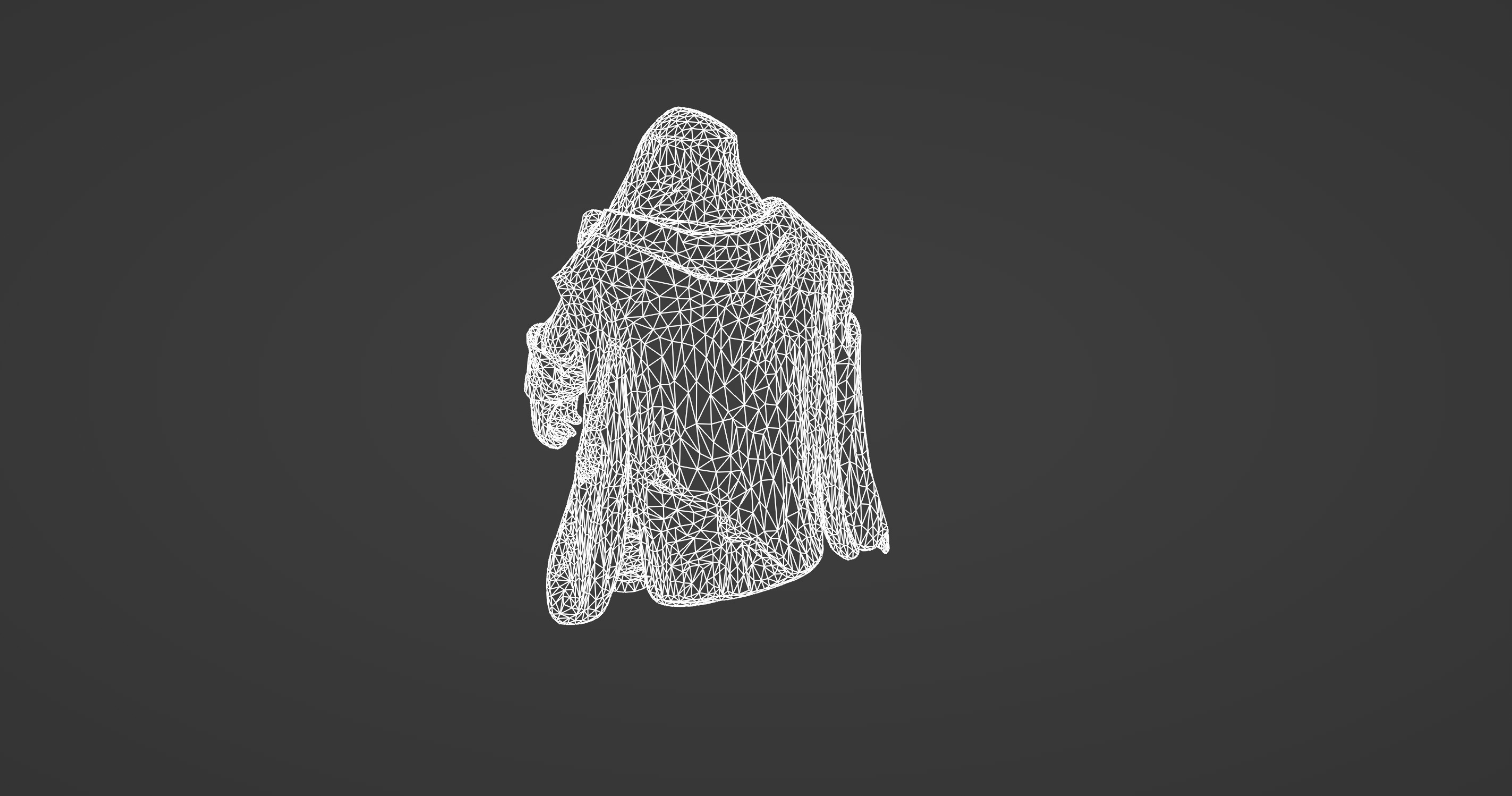 Elderly Wizard Character Fantasy 3D Model 3D model_3