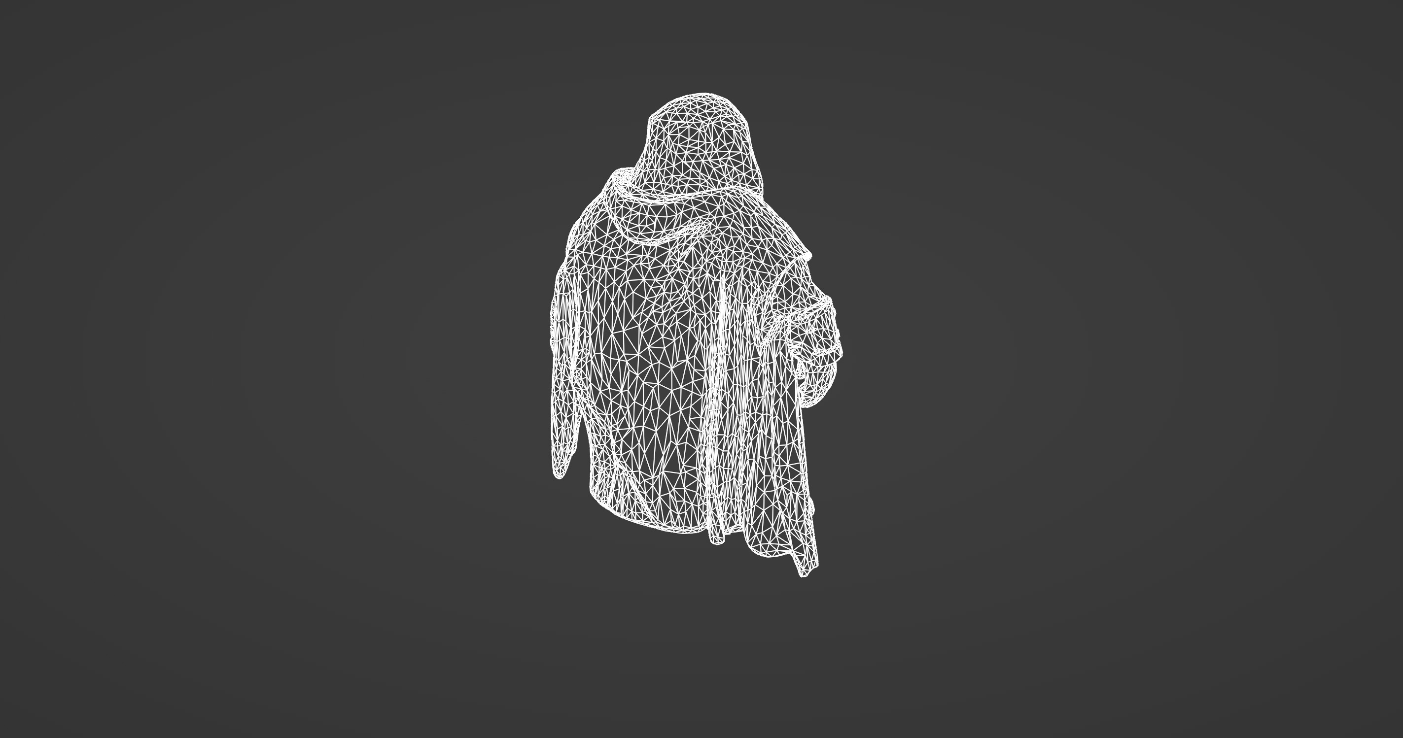 Elderly Wizard Character Fantasy 3D Model 3D model_2