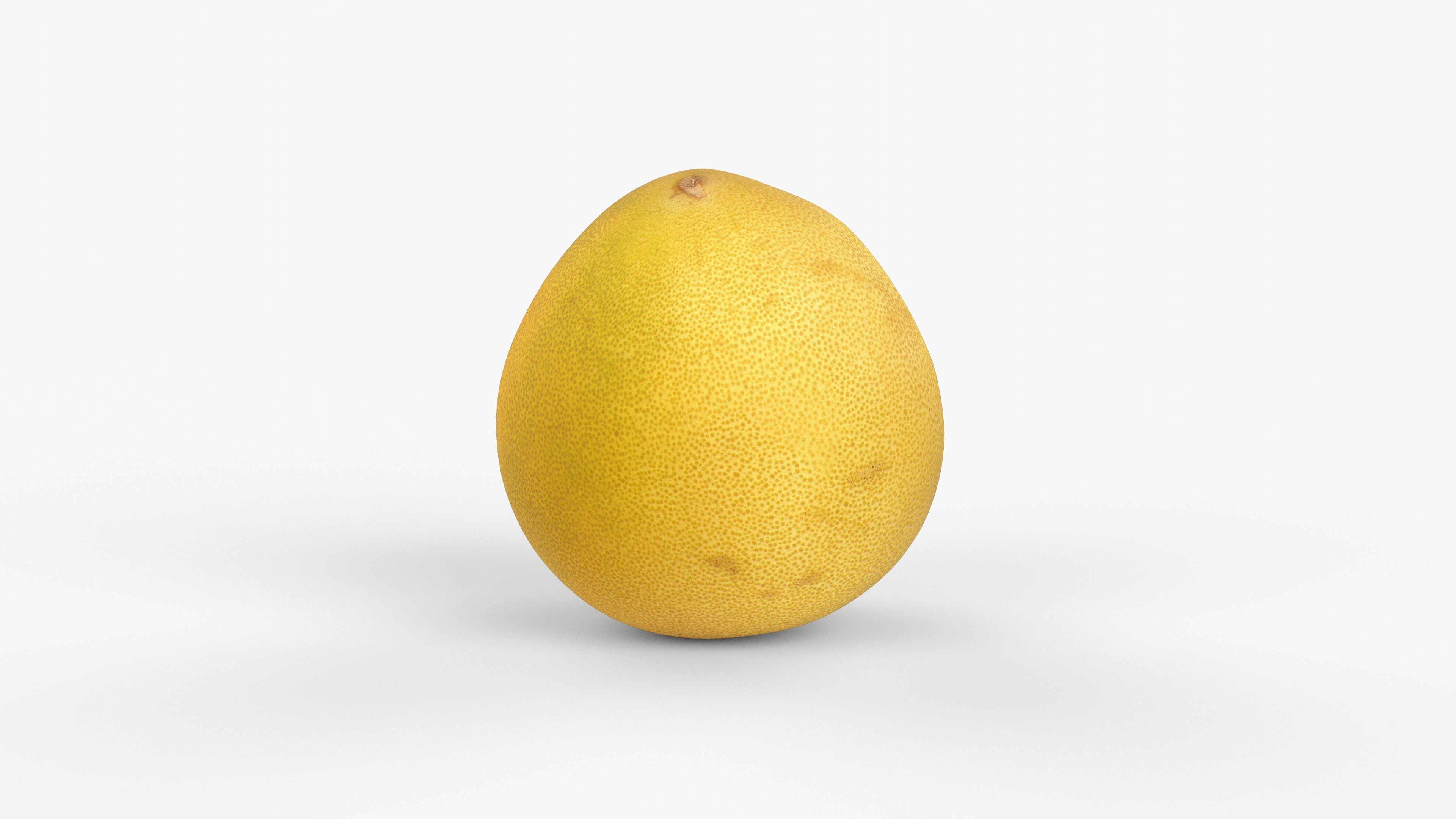 Photorealistic 3D scan of pomelo Low-poly 3D model_2