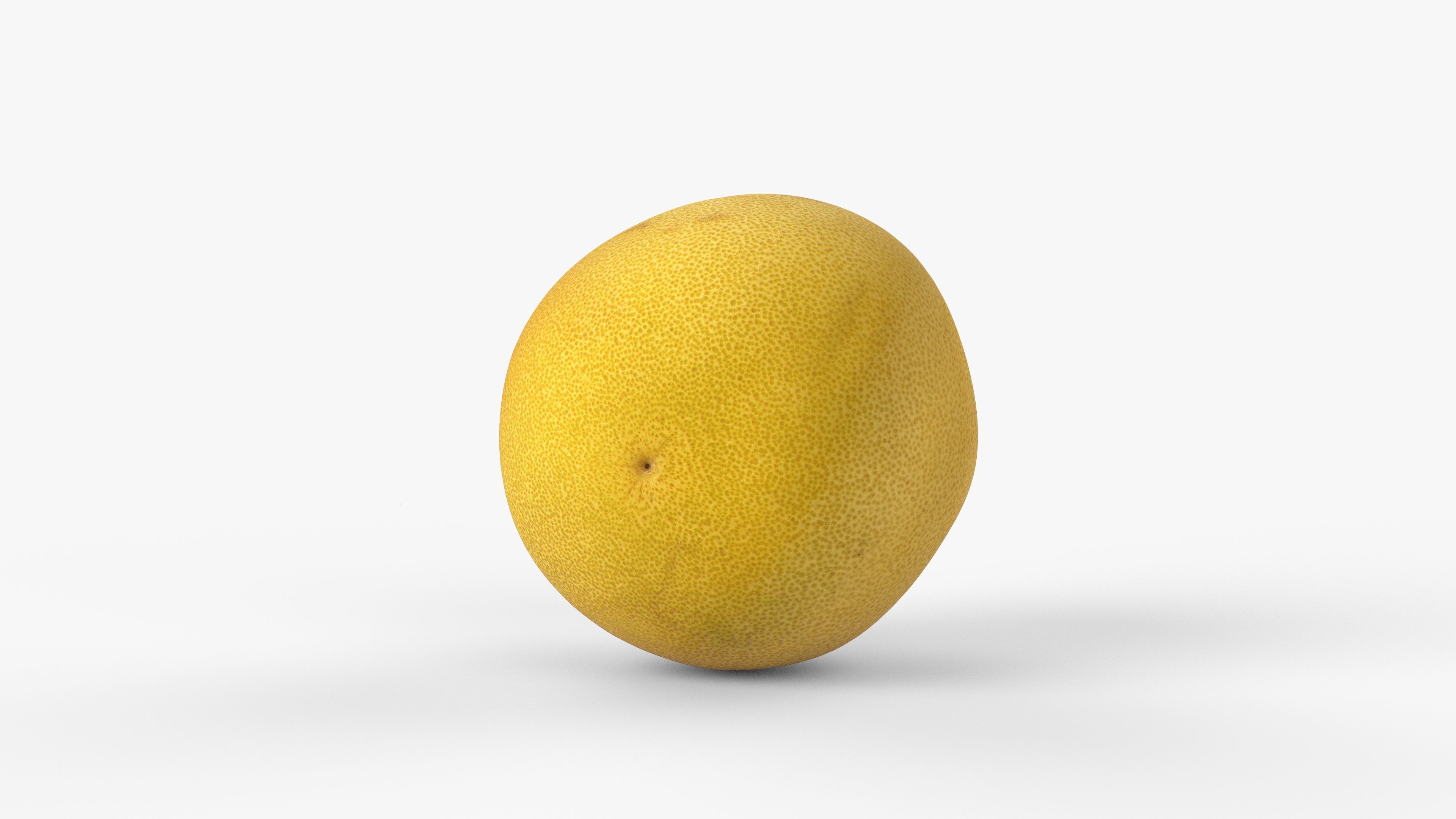 Photorealistic 3D scan of pomelo Low-poly 3D model_13