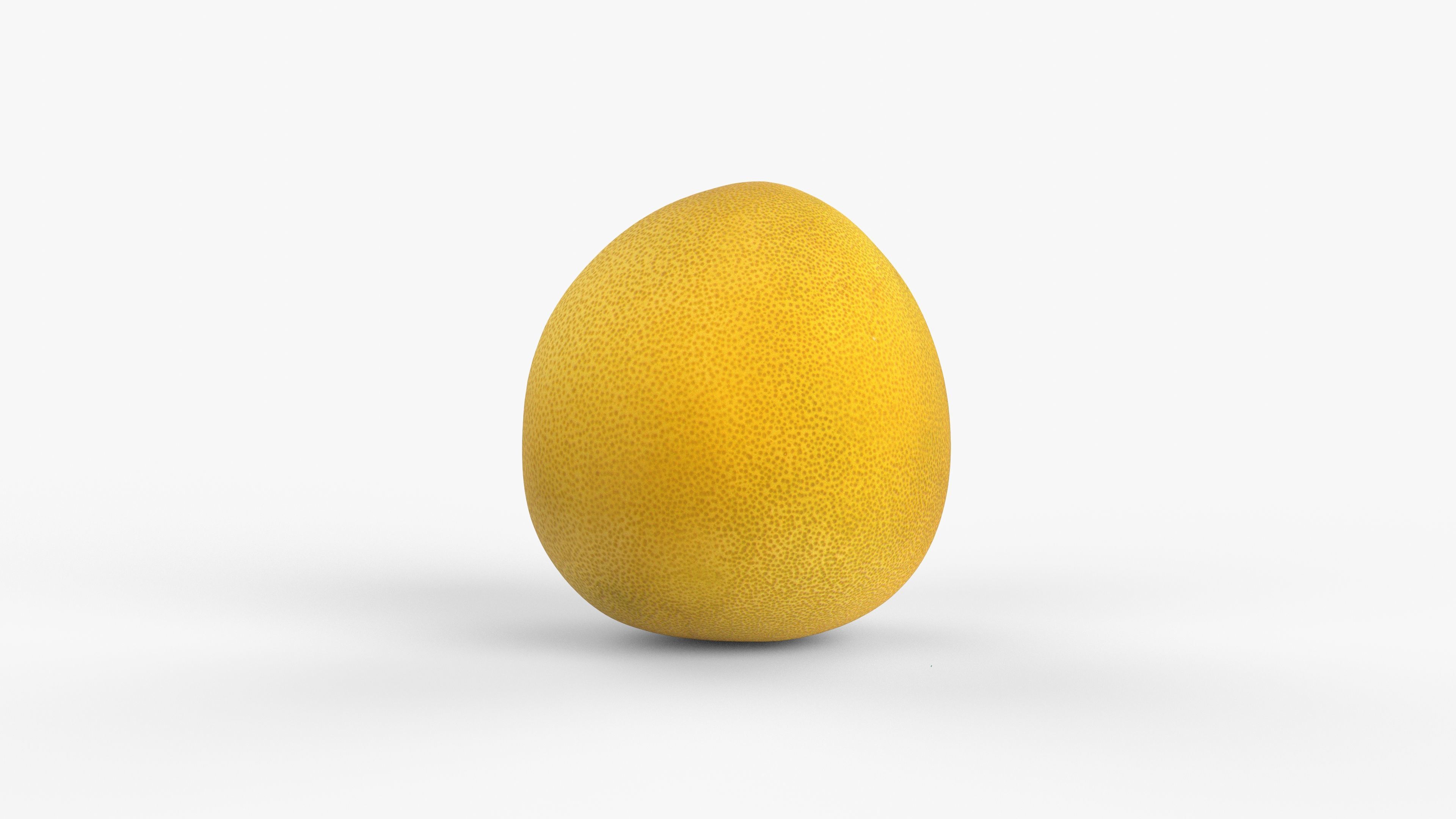 Photorealistic 3D scan of pomelo Low-poly 3D model_4