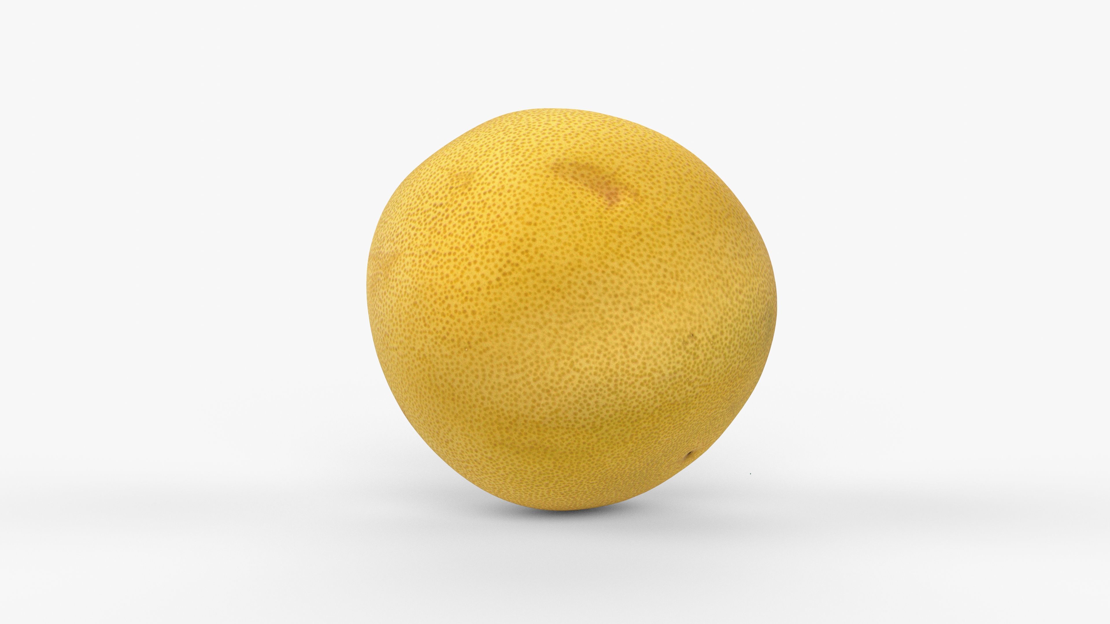 Photorealistic 3D scan of pomelo Low-poly 3D model_12
