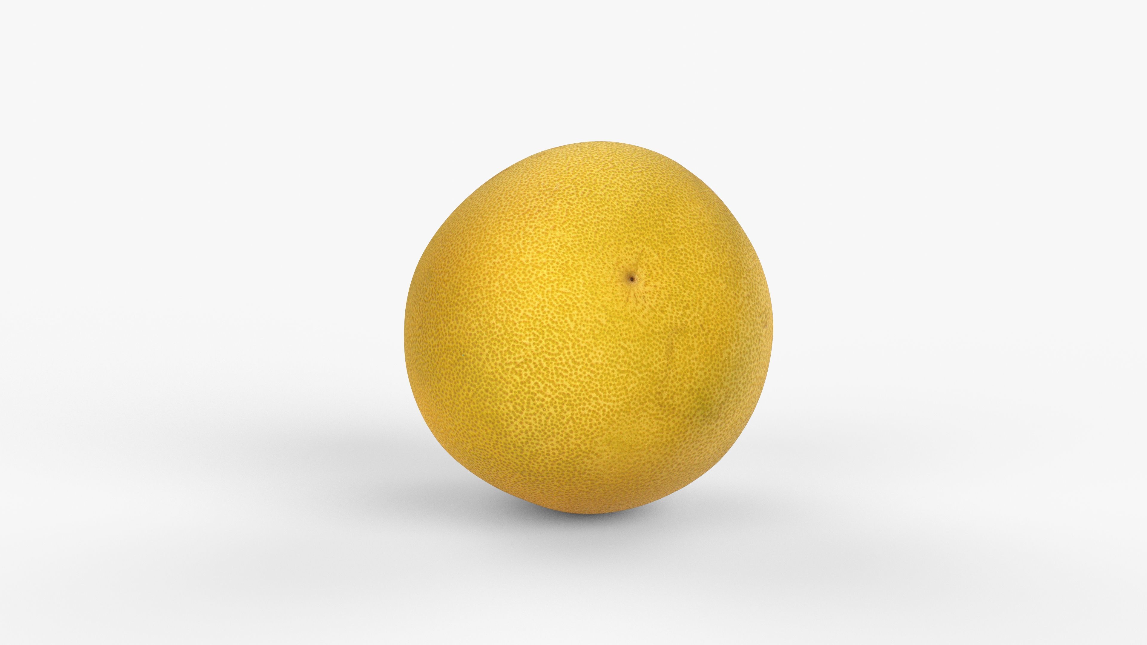 Photorealistic 3D scan of pomelo Low-poly 3D model_10