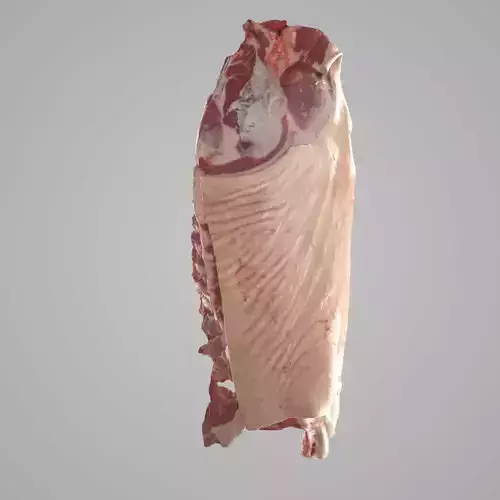 Butchered Pig Rib Half Carcass Low-poly 3D model