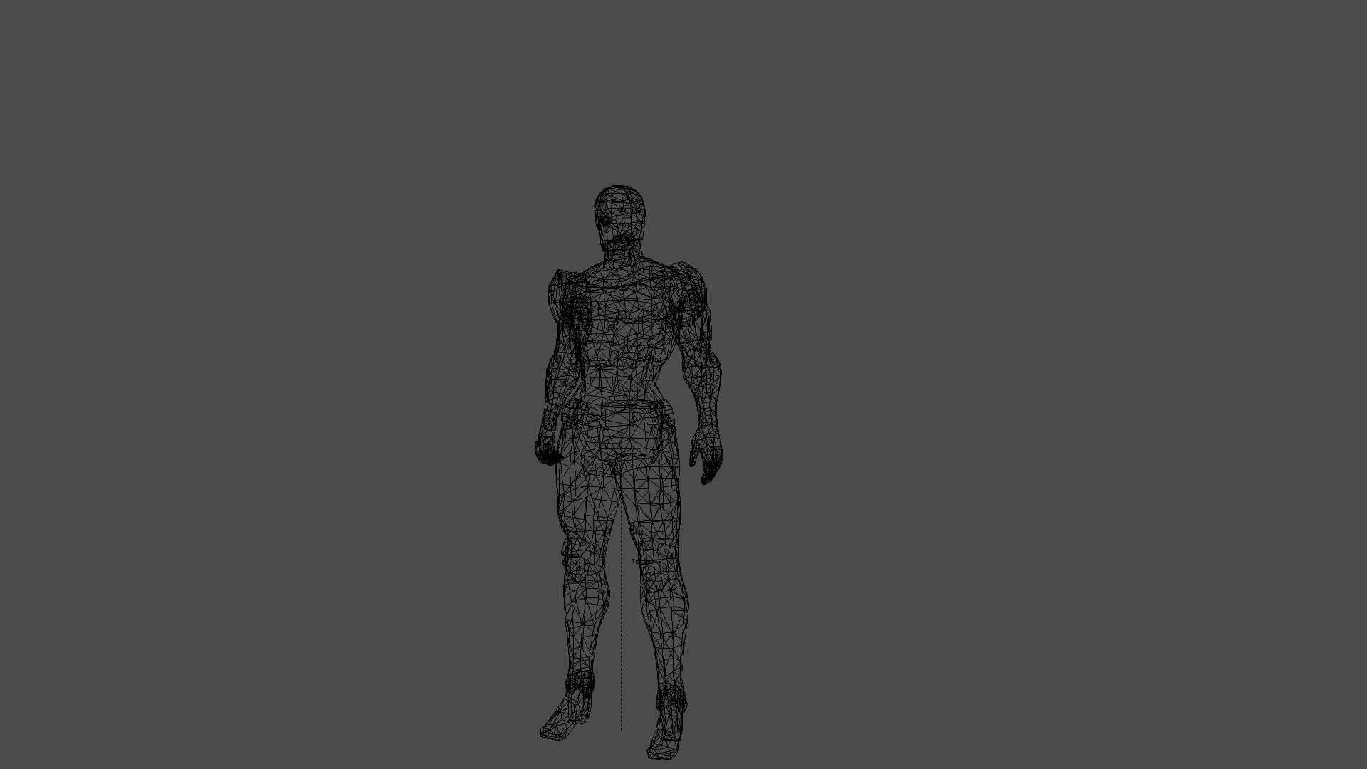 Gray Fox Ninja Warrior 3D Model Assassin Rigged  Game Ready Low-poly 3D model_4