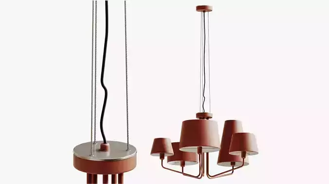 Fos Lighting Tria Pendant Light 3D model