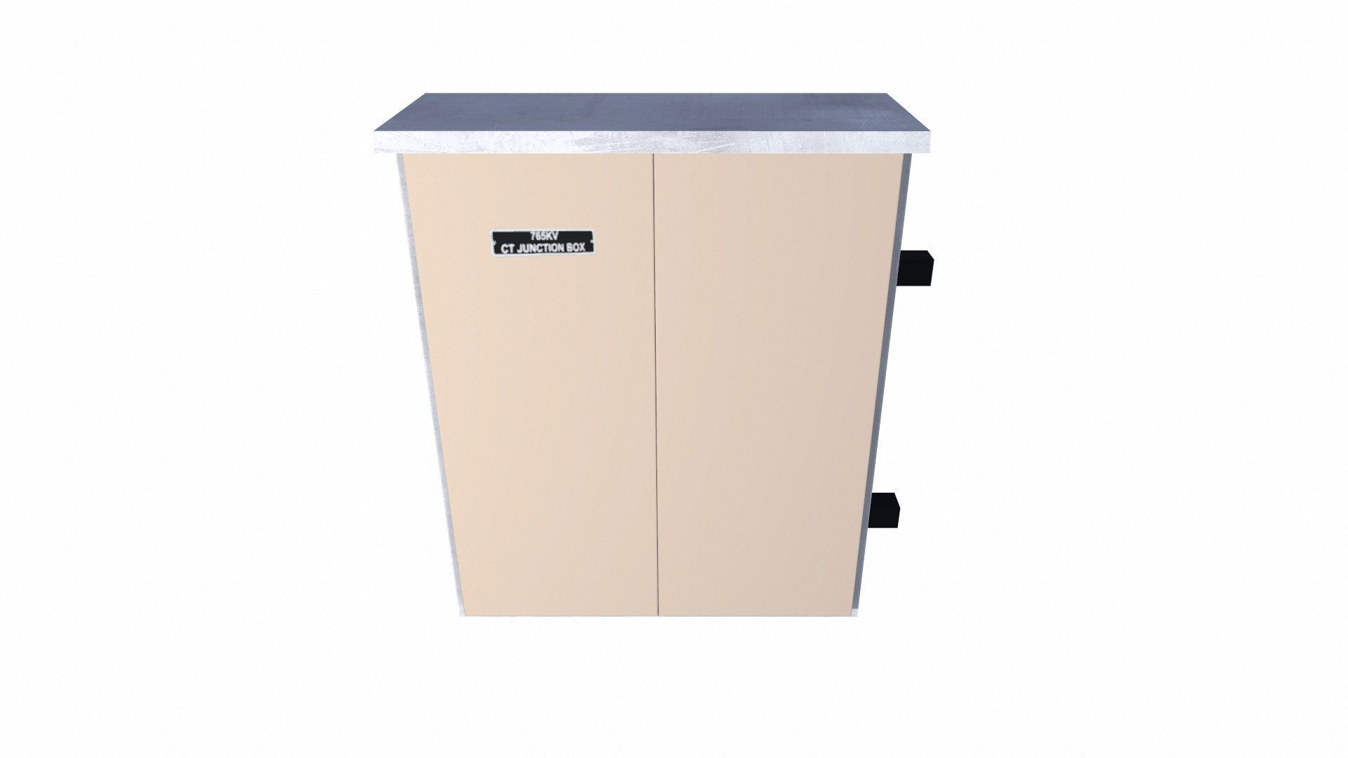 Electrical Panel CT Low-poly 3D model_4