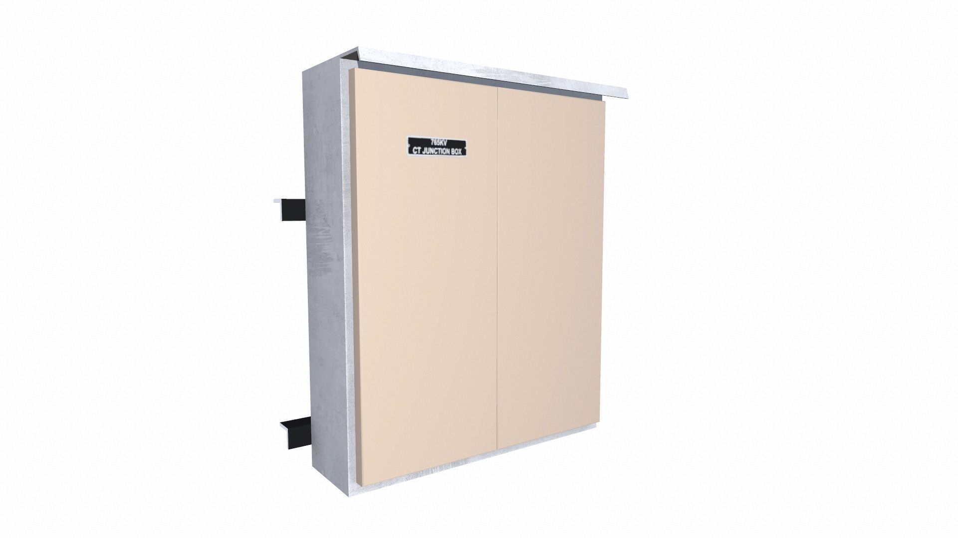 Electrical Panel CT Low-poly 3D model_2