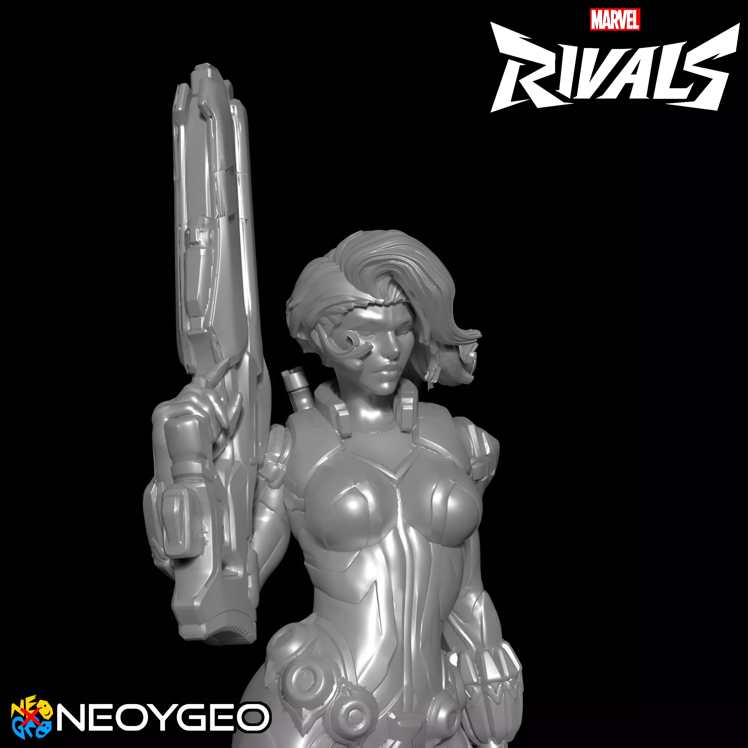 BLACK WIDOW - MARVEL RIVALS 3D print model