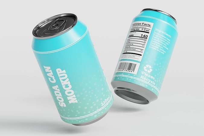 Soda Can 330ml Low-poly 3D model 3