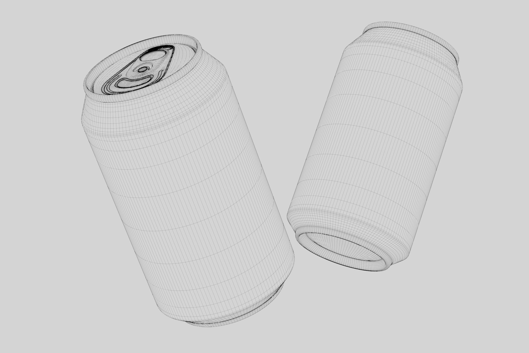 Soda Can 330ml Low-poly 3D model_9