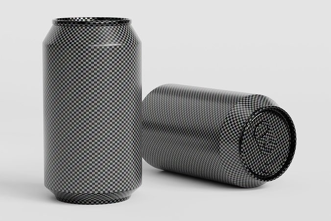 Soda Can 330ml Low-poly 3D model 7