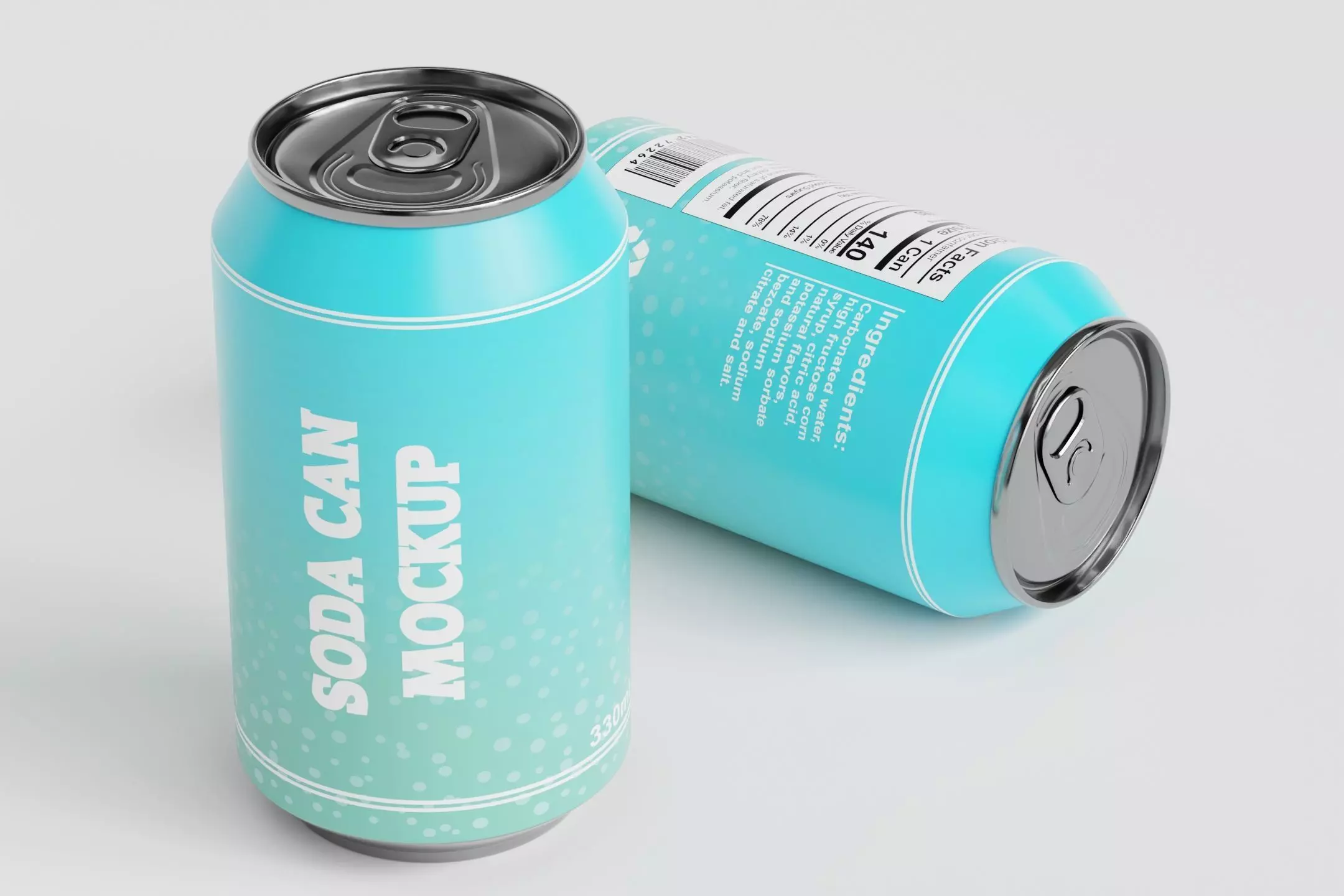 Soda Can 330ml Low-poly 3D model_0
