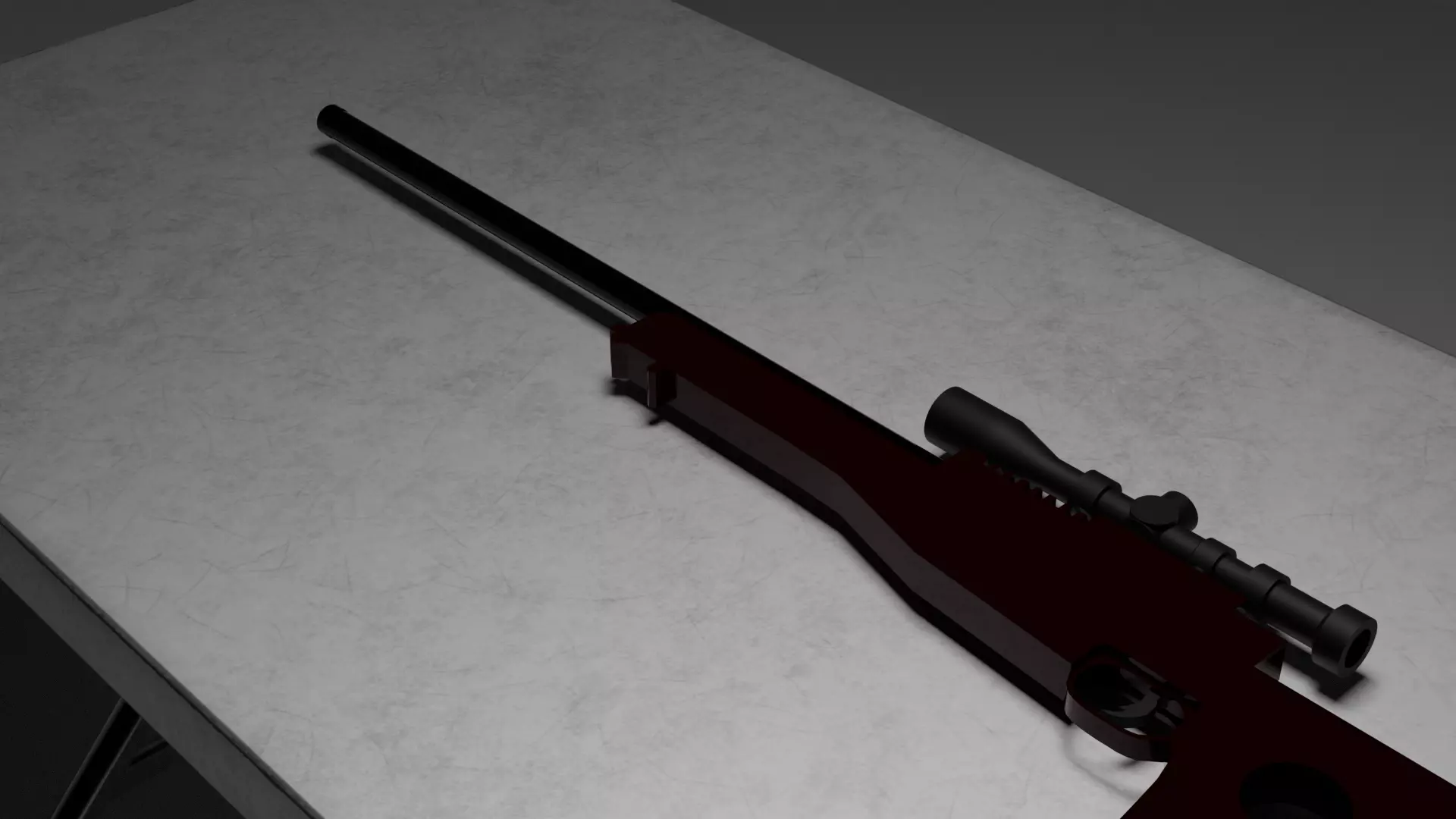 L96 AWP Bolt Action Sniper 3D model_0