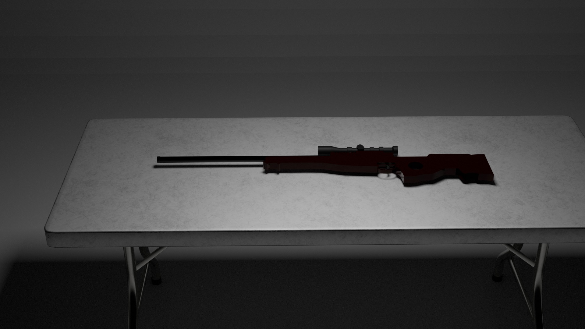 L96 AWP Bolt Action Sniper 3D model_1