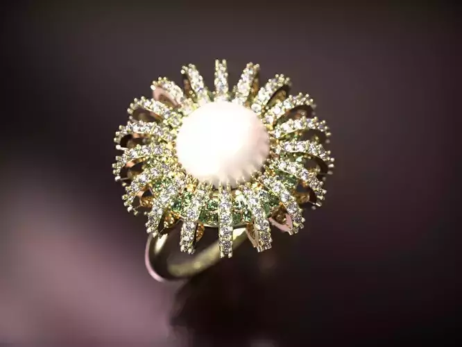 Crown ring with a creative design