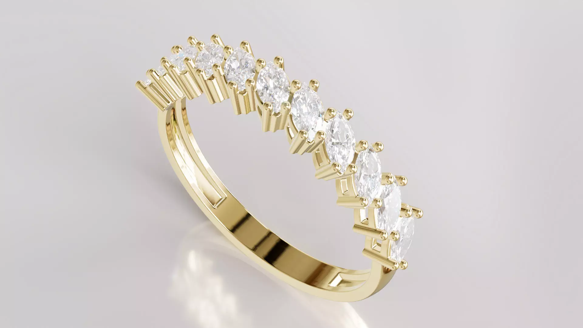 Jewelry Diamond Ring Model RG35 Free 3D print model