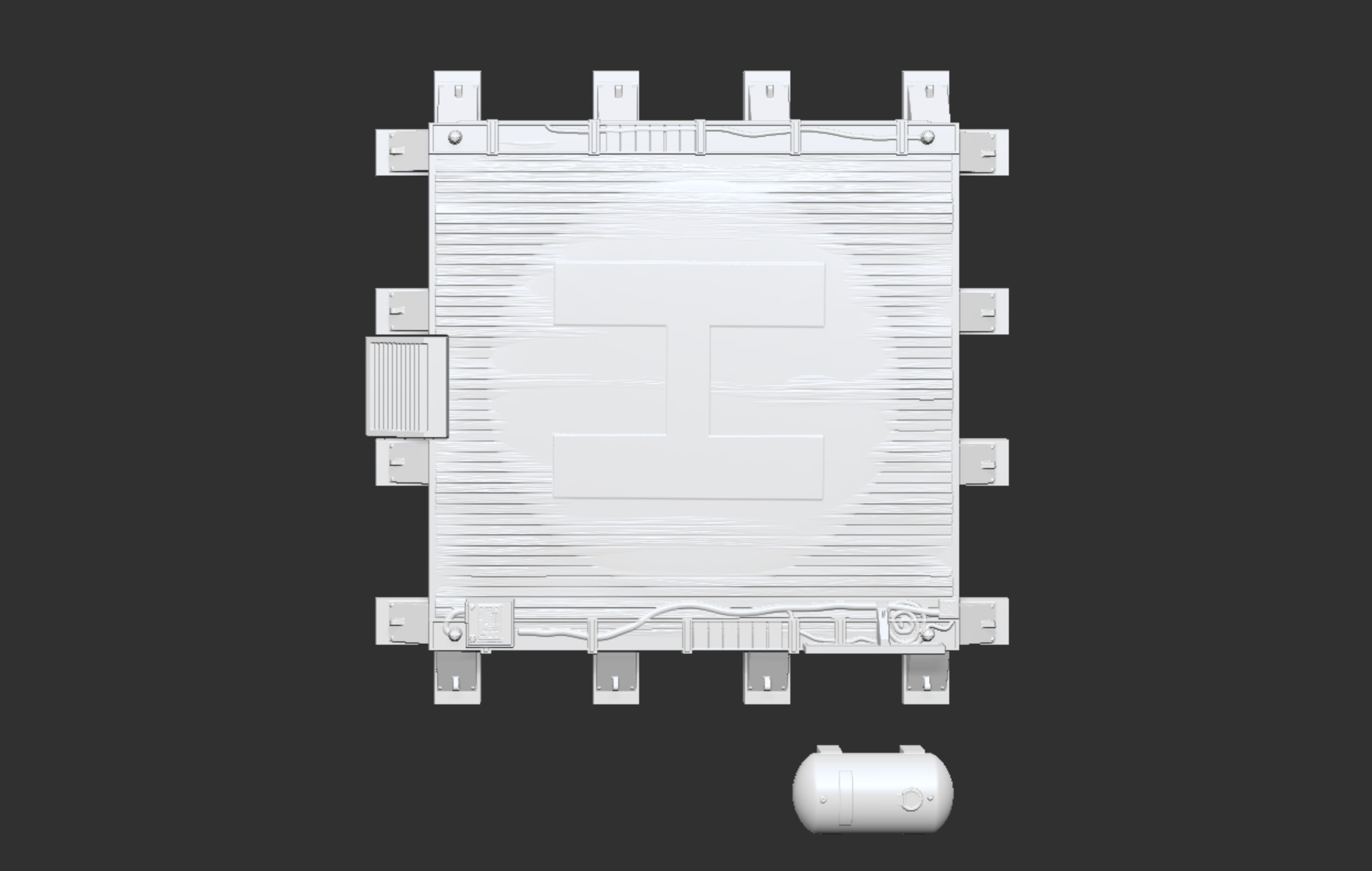 Helicopter Pad - Modern 3D Tabletop Terrain Piece 3D print model_3