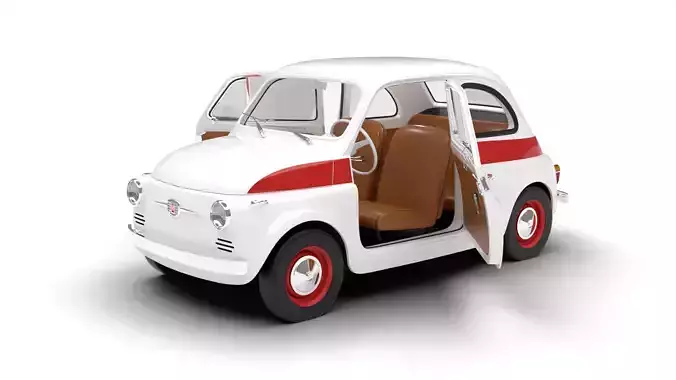 Fiat 500 N Sport 1959 HQ 3d model  3D model