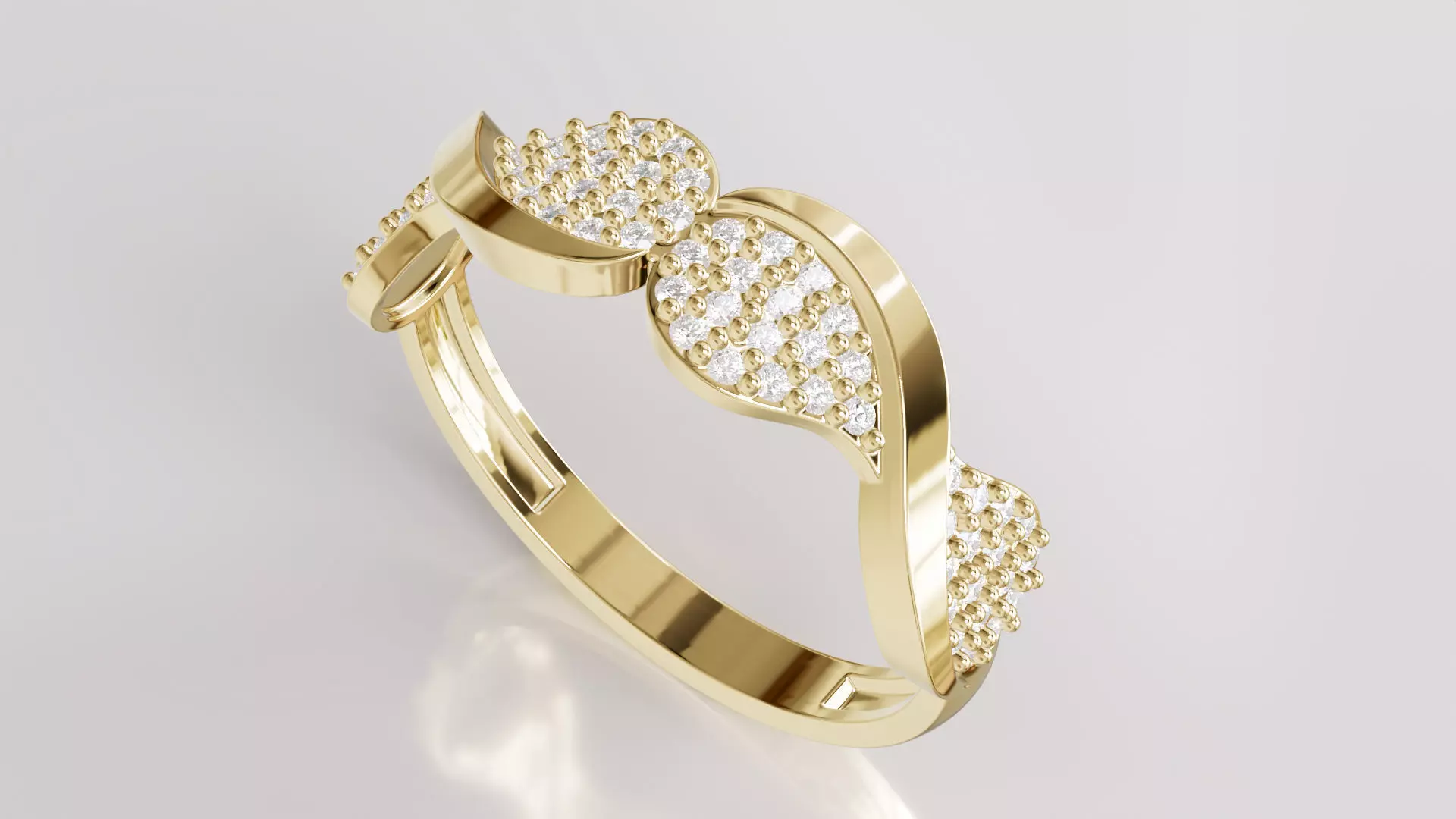 Jewelry Diamond Ring Model RG42 Free 3D print model