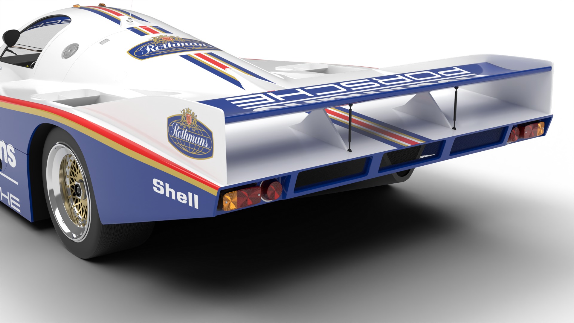 Porsche 956 Group C 1982 Rothmans Racing 3d model 3D model_5