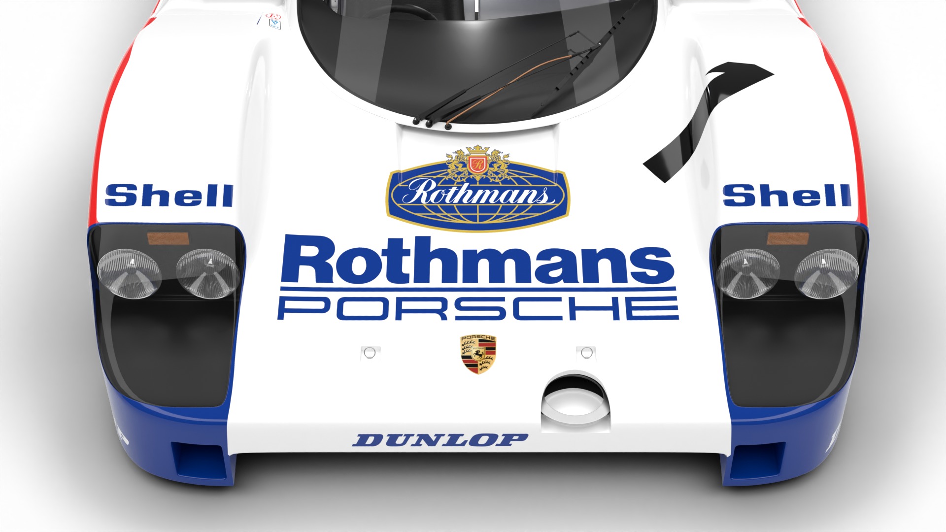 Porsche 956 Group C 1982 Rothmans Racing 3d model 3D model_19